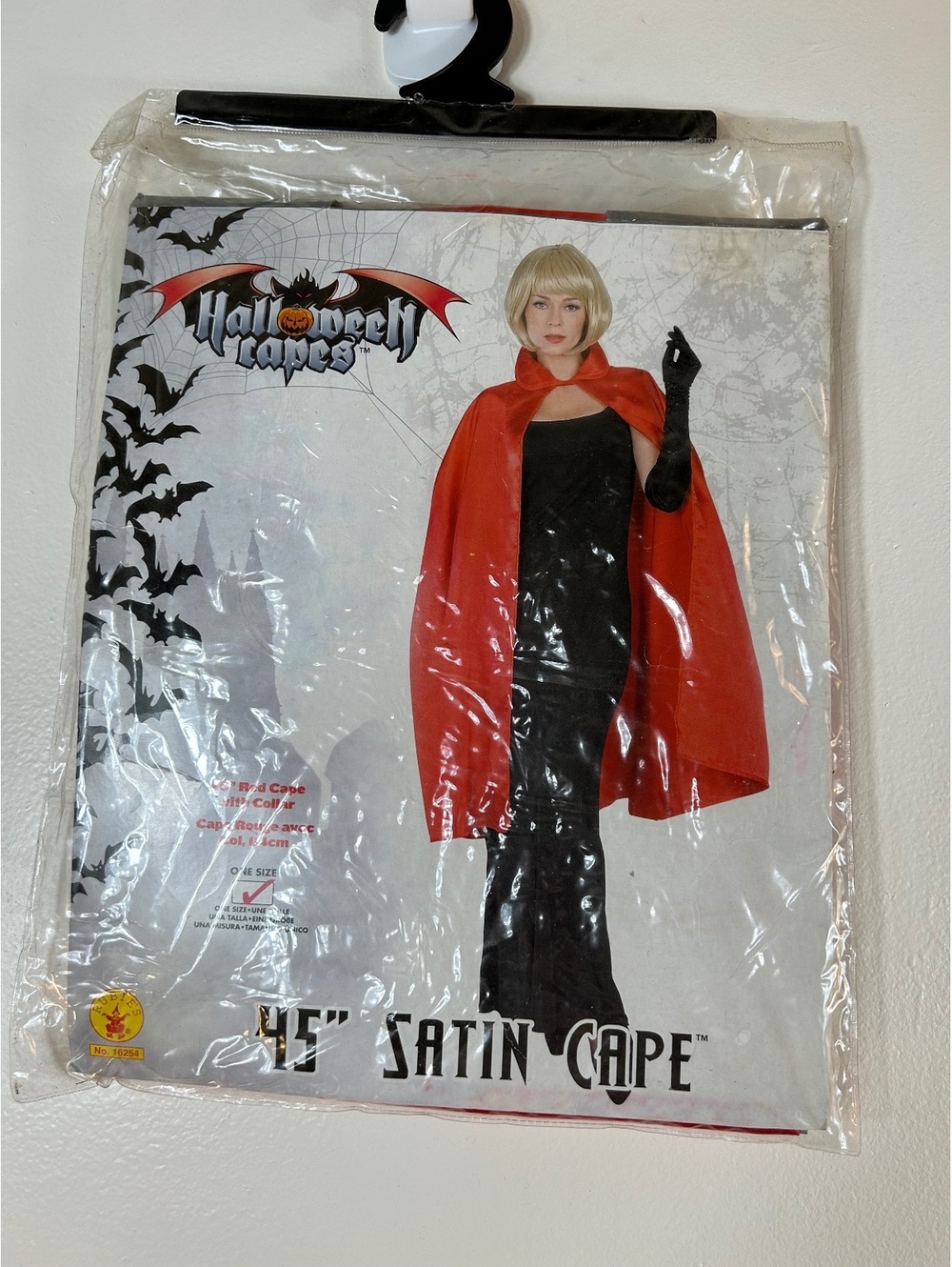 RUBIES Adult 45” Red Satin Cape / Size: One Size